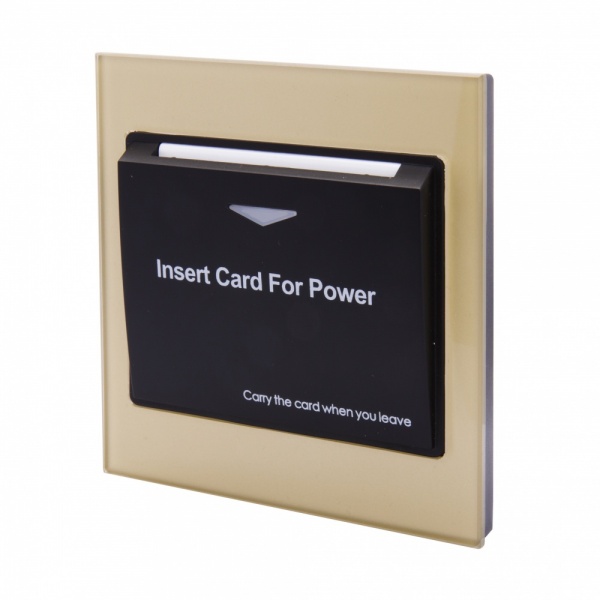 Energy Key Card Saver - Gold/Brass Acrylic